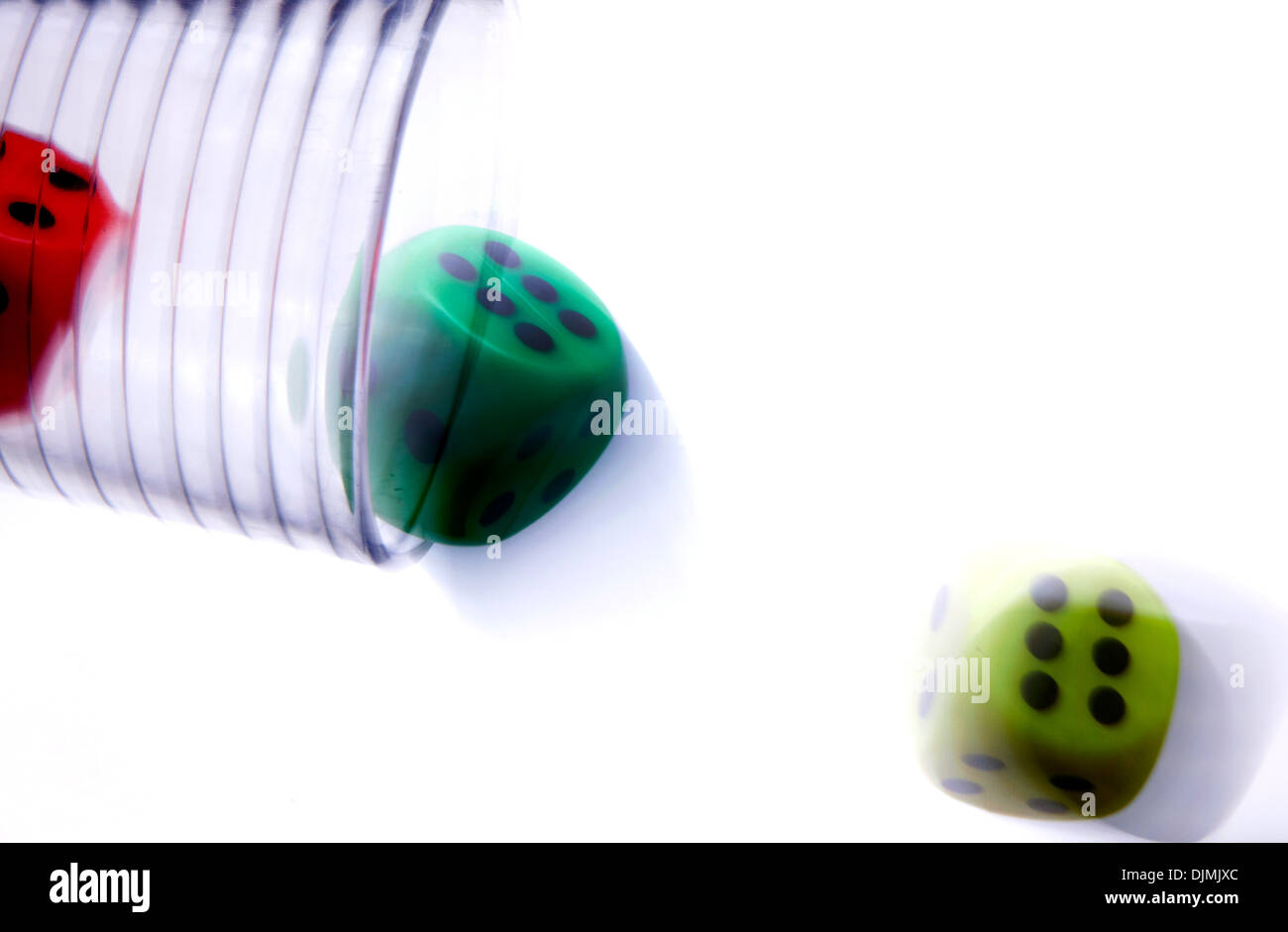 Rolling dice, London Stock Photo Alamy