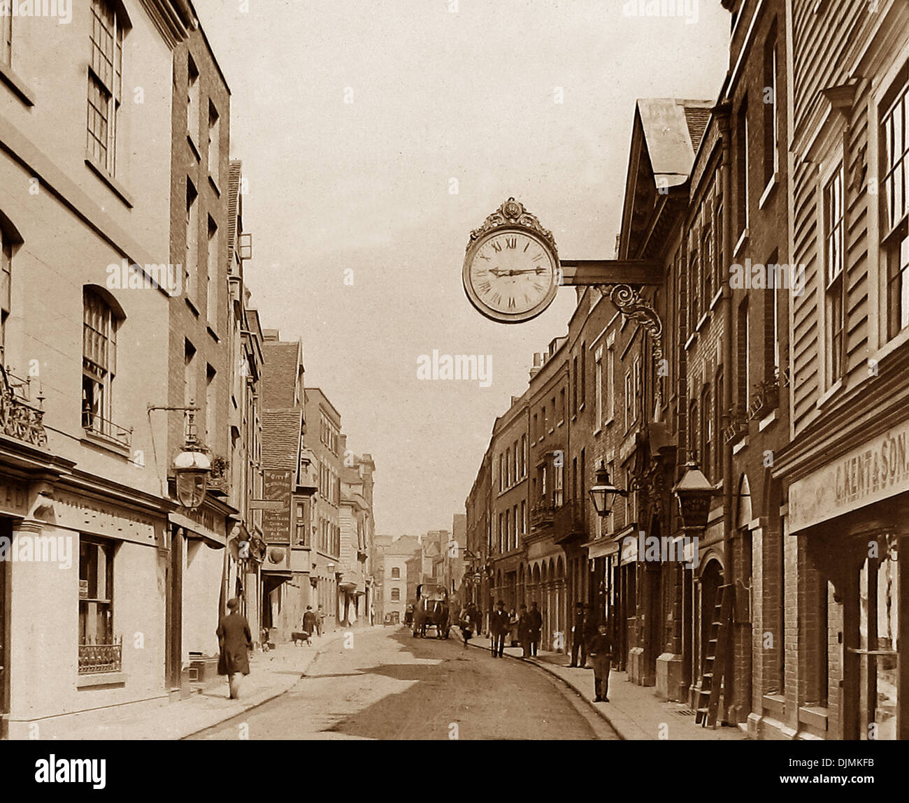 Rochester High street Victorian period Stock Photo 63149279 Alamy