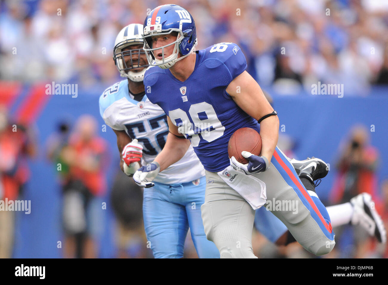 Kevin Boss #89 Signed 8x10 Photo New York Giants Tight End JSA