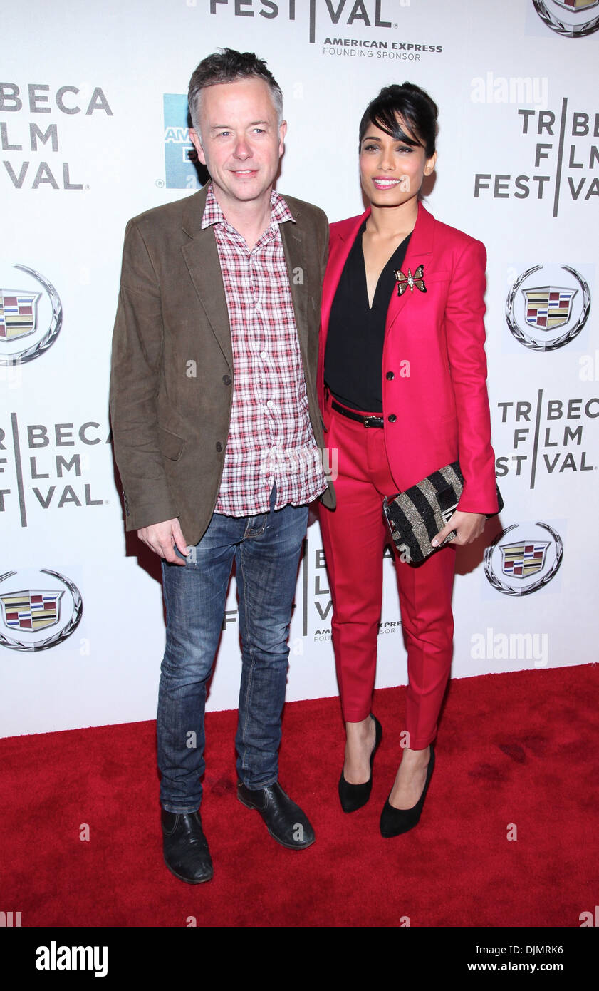 Director Michael Winterbottom Frieda Pinto 2012 Tribeca Film Festival - Trishna Premiere - Arrivals New York City USA - Stock Photo