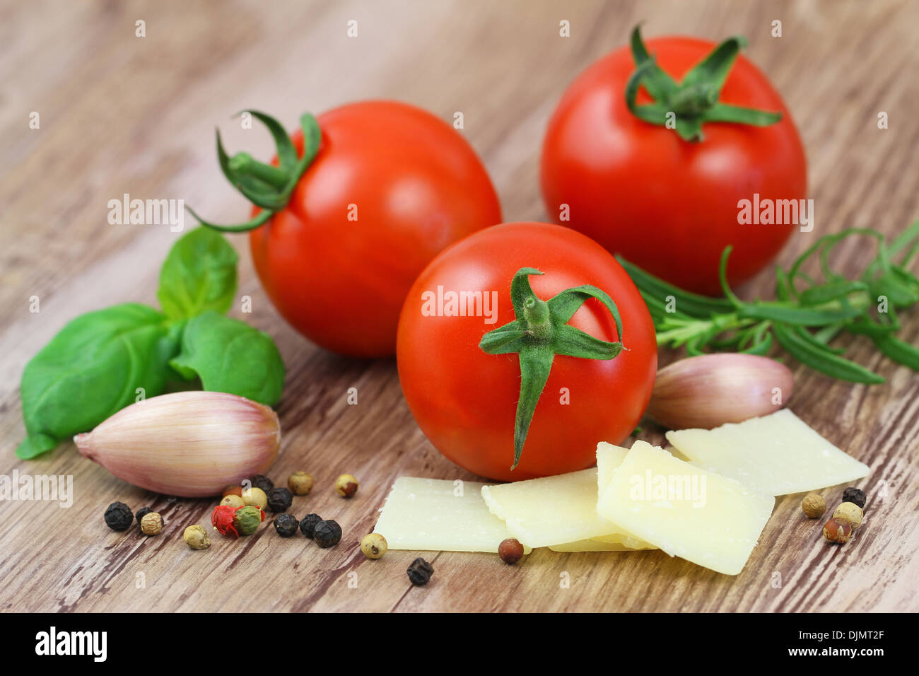 Selection of Italian ingredients Stock Photo Alamy