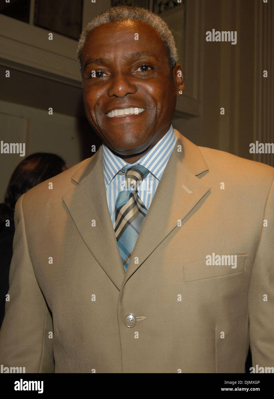 Sep 27, 2010 - New York, New York, U.S. - Former American track and field athlete who won 10 Olympic medals CARL LEWIS at the 25th Anniversary of the Great Sports Legends Dinner at the Waldorf Astoria in NYC. (Credit Image: © Jeffrey Geller/ZUMApress.com) Stock Photo
