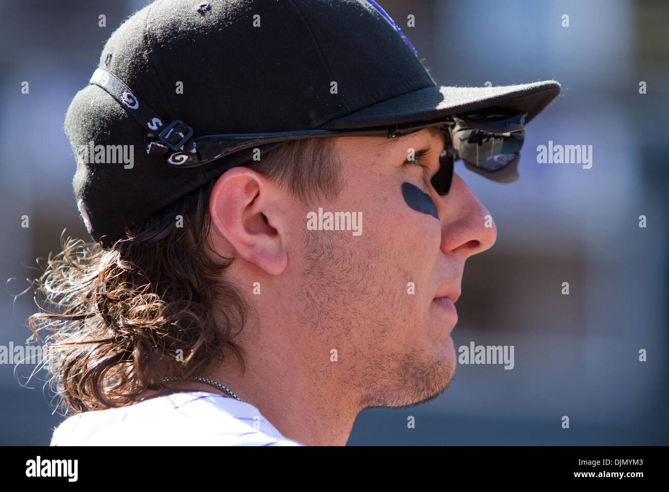 The Colorado Rockies gave mullet caps to fans