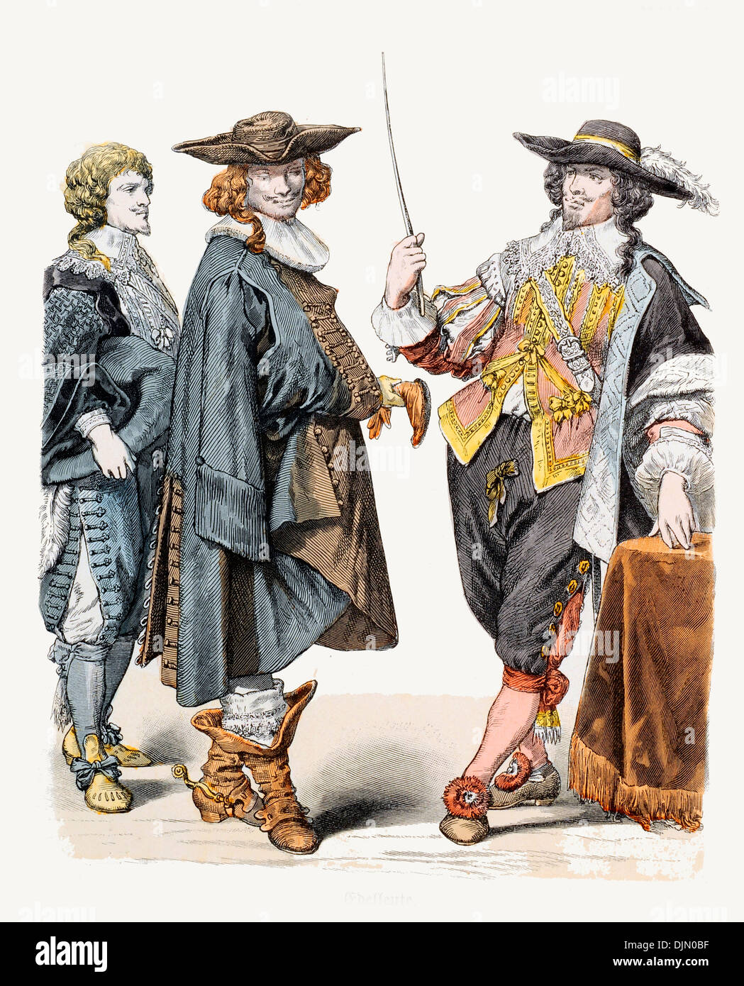 Renaissance Fashion Nobles Of Lorraine Stock Illustration - Download Image  Now - 17th Century, 17th Century Style, France - iStock