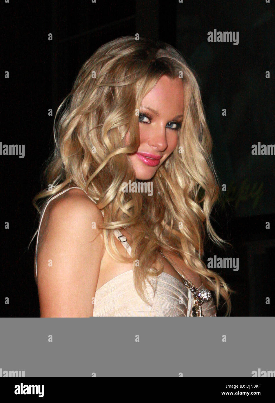 Supermodel Sophie her birthday with friends at Station in W Hotel in Hollywood Los Angeles Stock Photo - Alamy