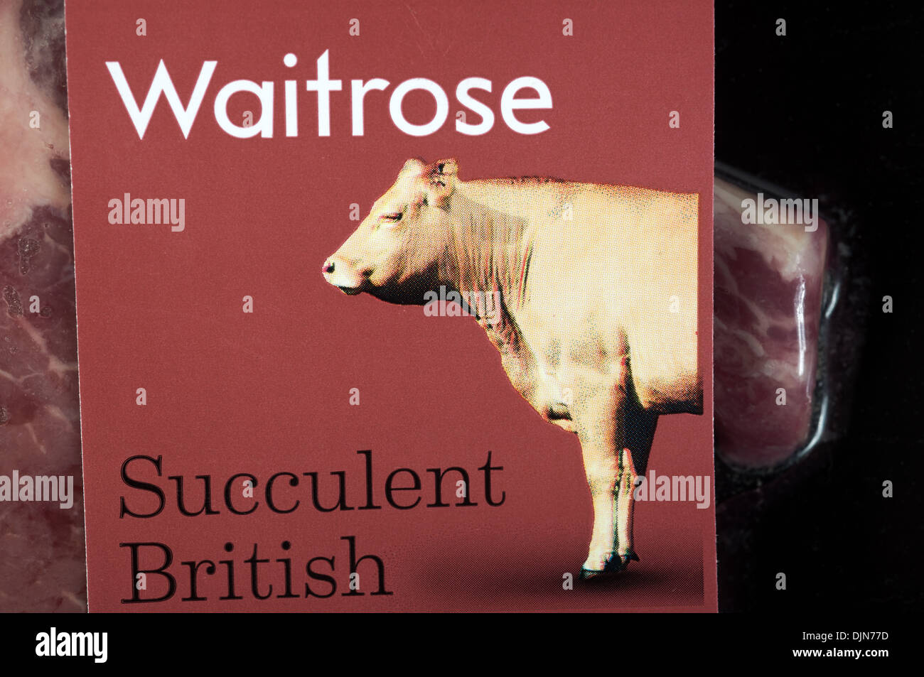 Waitrose Bone in ribeye beef steak Stock Photo Alamy