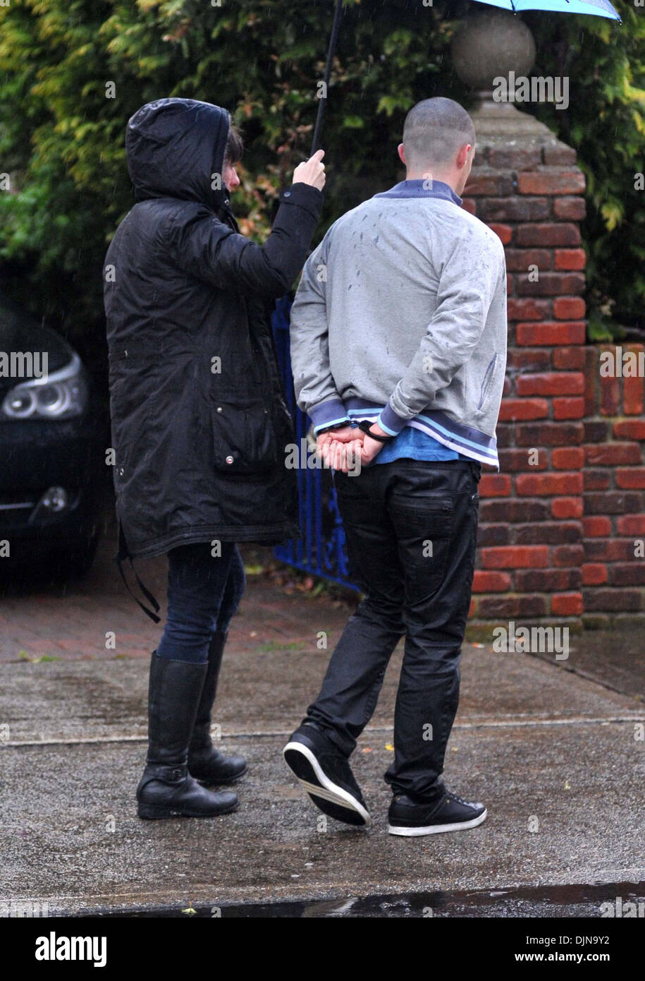 Tom Vaughn- Lawlor Filming on set of 'Love/Hate' series Dublin Ireland ...