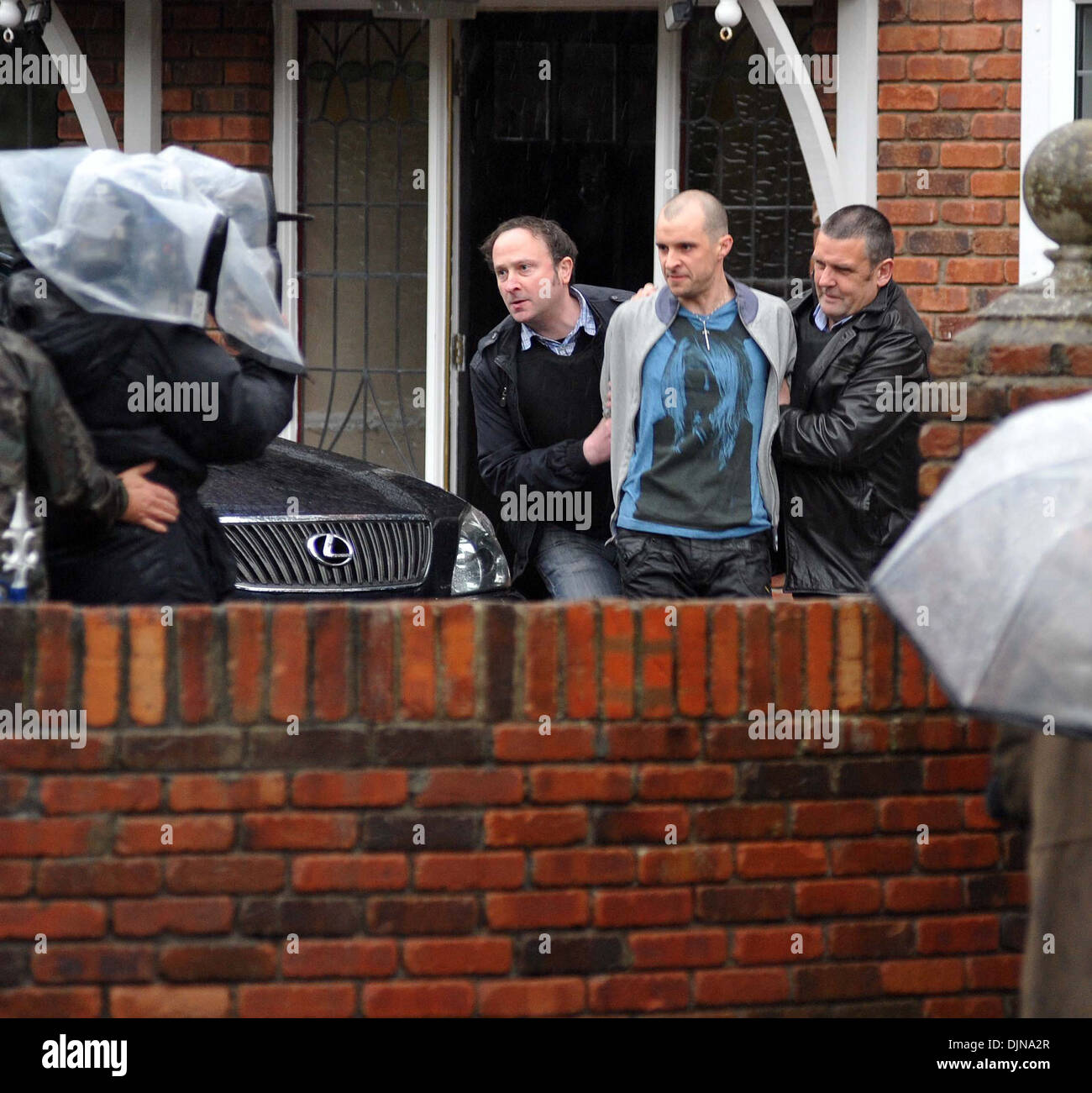 Tom Vaughn- Lawlor Filming on set of 'Love/Hate' series Dublin Ireland ...