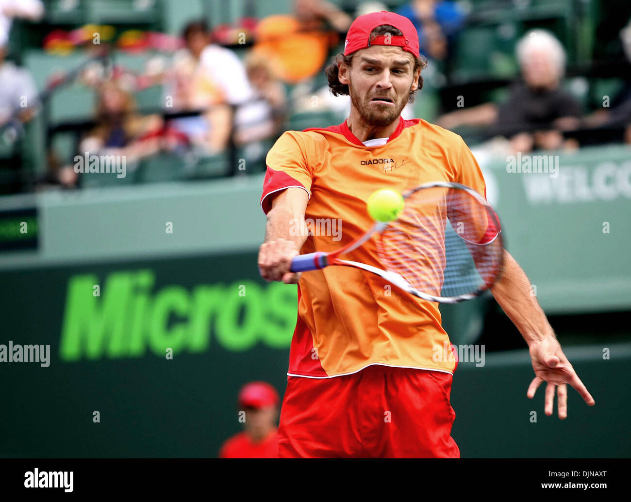 Gustavo kuerten brazil hits backhand hi-res stock photography and images -  Alamy