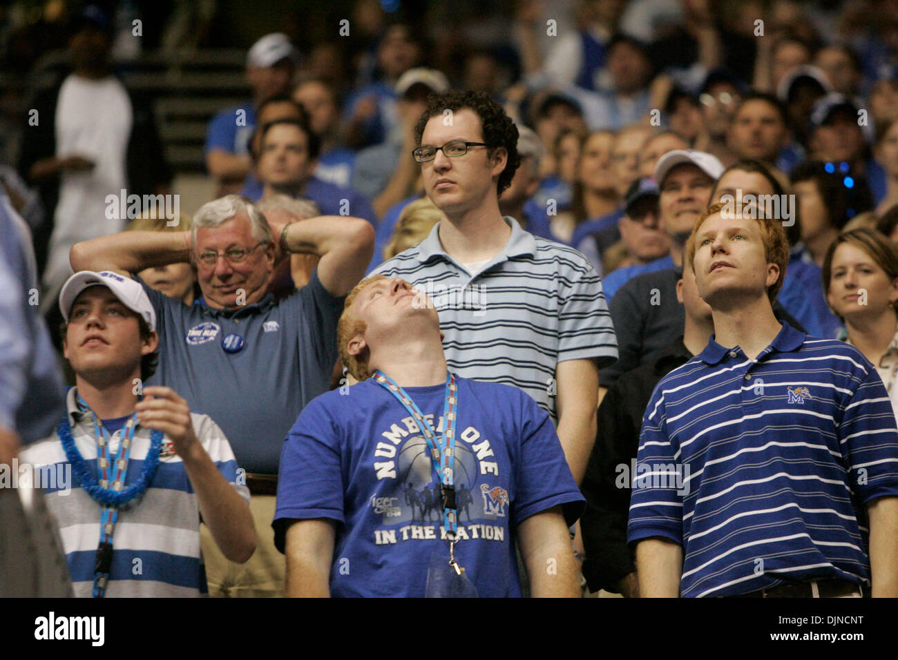 Apr 07, 2008 - San Antonio, Texas, USA - Memphis fans show their ...