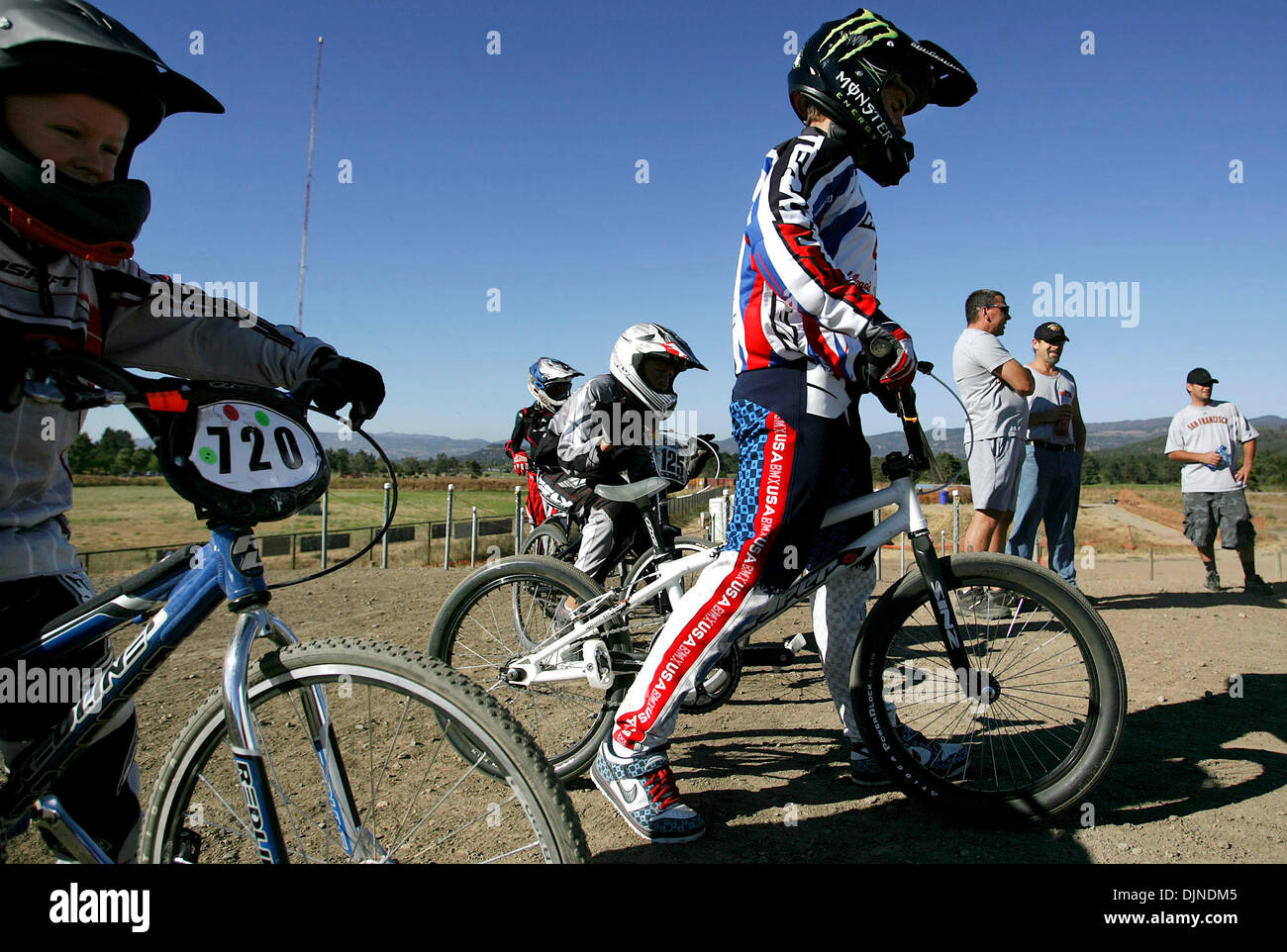 Donny Robinson, a Napa native, practices at the BMX track at Kennedy