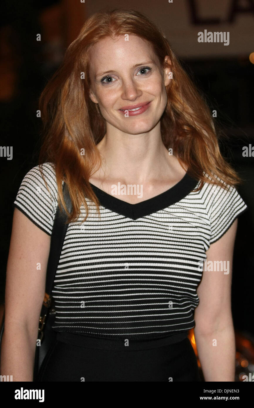Jessica Chastain Celebrities are seen arriving at Martinez Hotel during