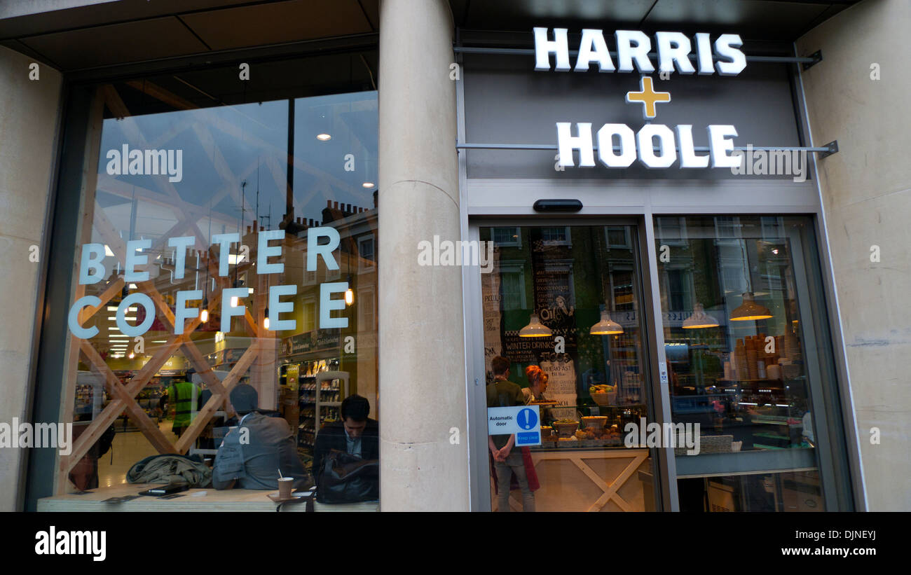 Exterior Harris + Hoole coffee shop on the Caledonian Road in the King