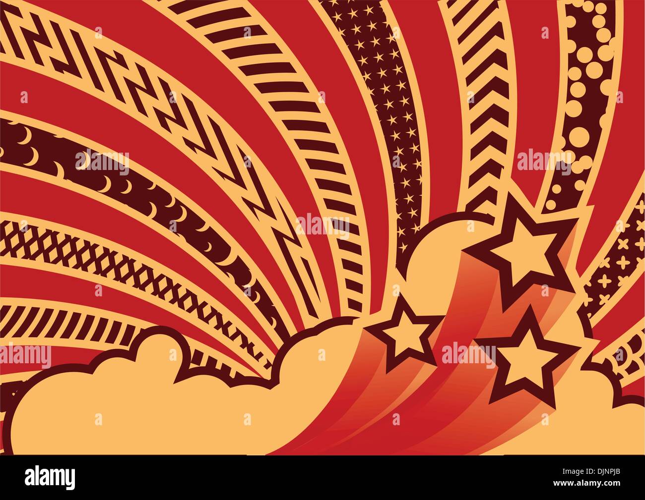 Vector illustration funky looking graf element. Pattern background