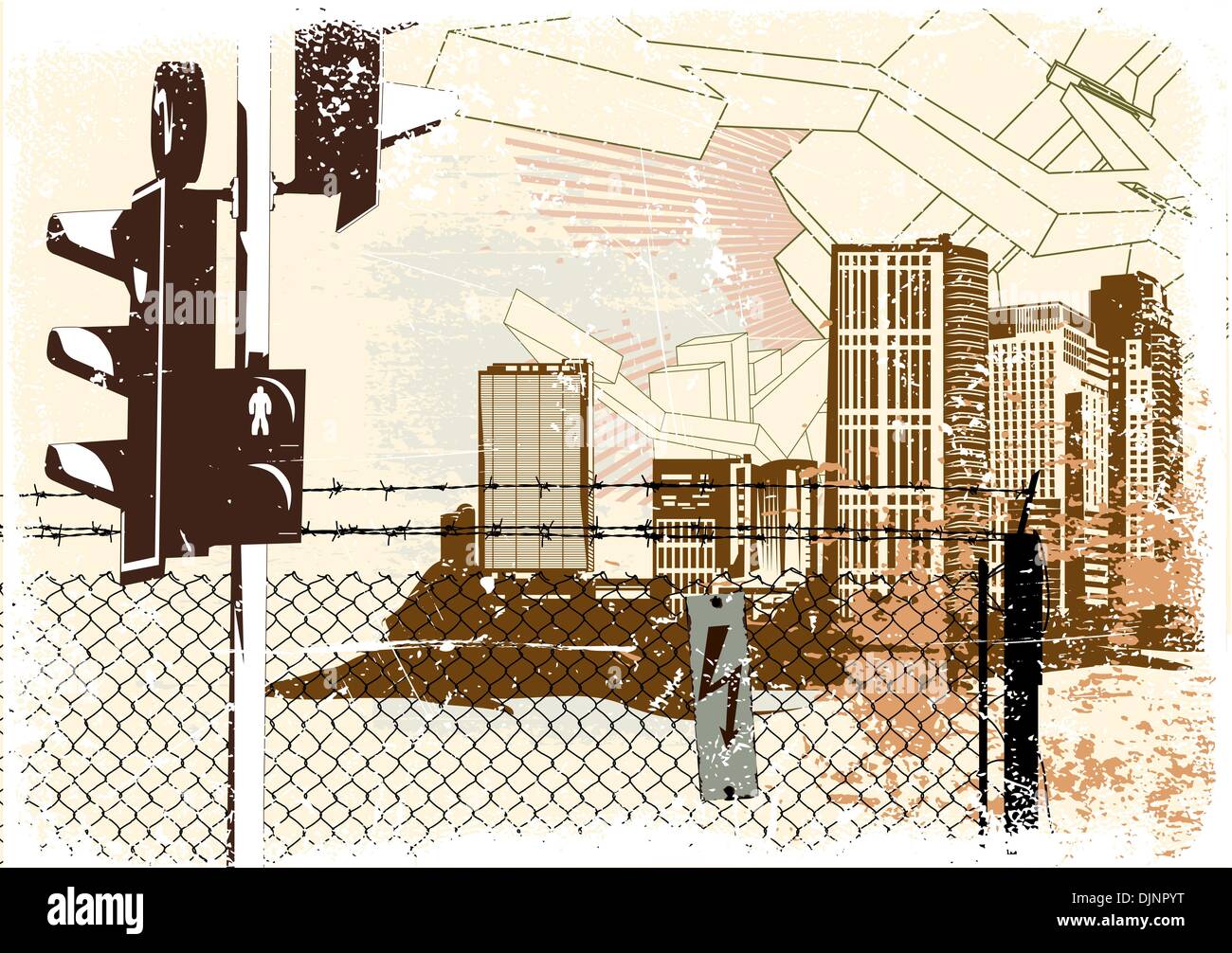 Vector illustration of style urban background Stock Vector Image & Art