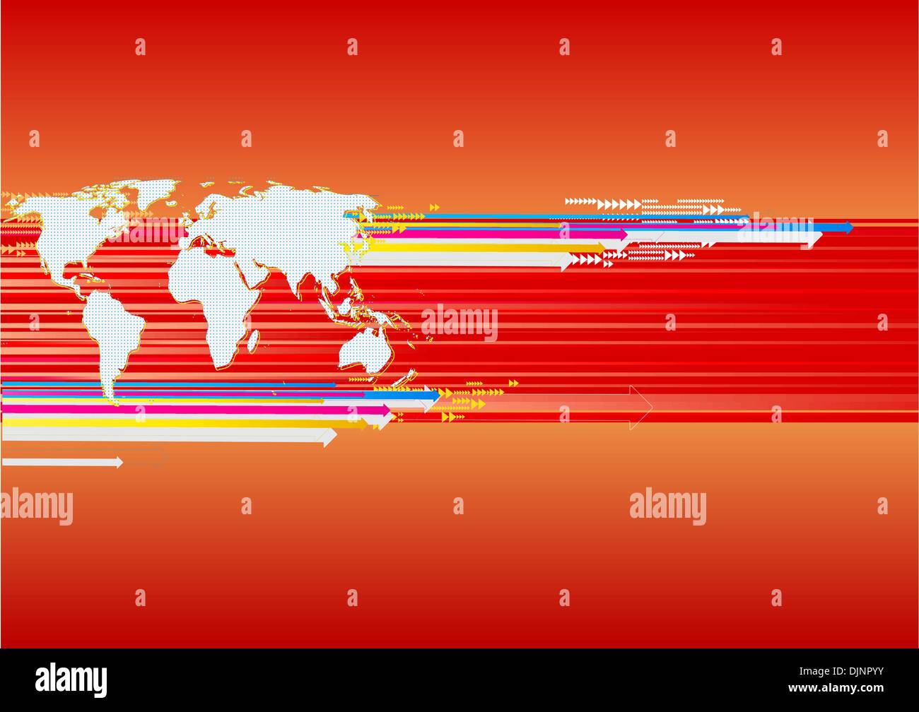 Vector illustration of Business background with world map Stock Vector ...
