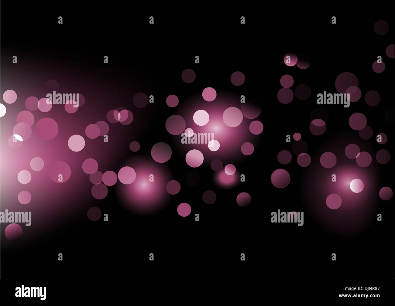 Vector illustration of disco lights dots pattern on black background Stock Vector