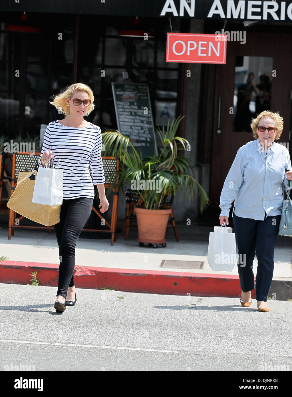 Actress Katherine Heigl seen with mum Nancy Heigl after having lunch at