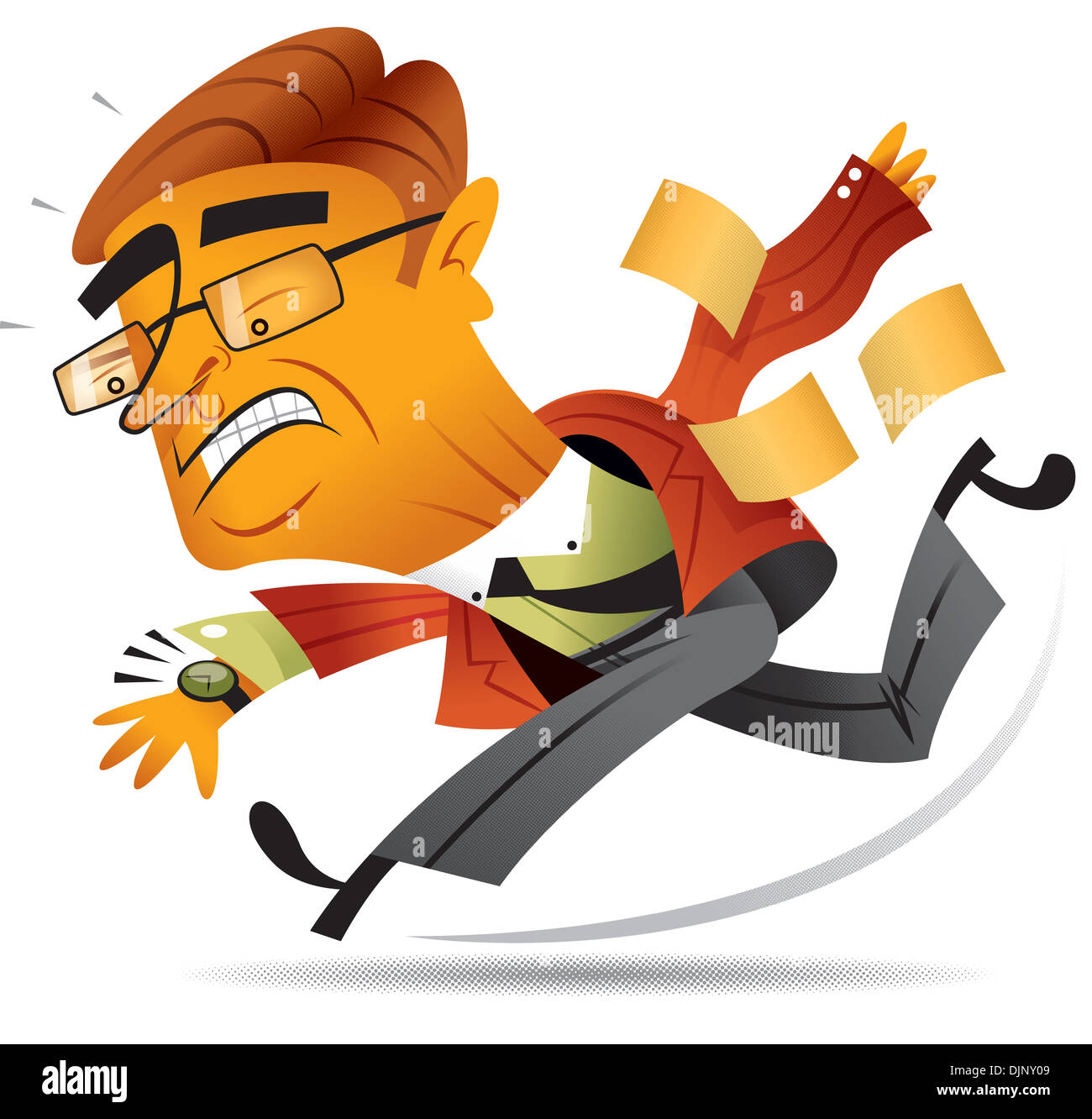 A businessman running late Stock Photo Alamy