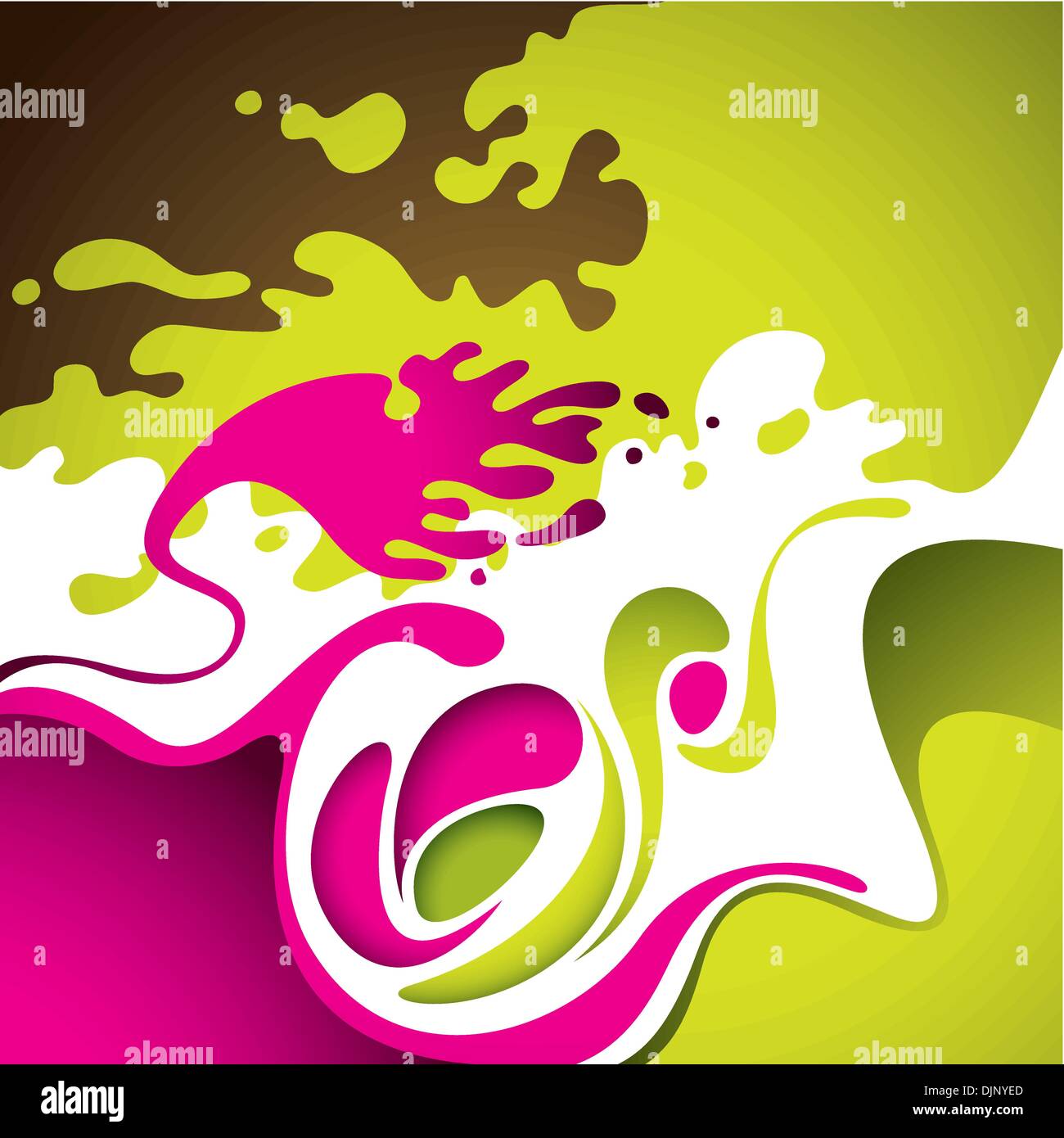 Abstract background with fluid shapes Stock Vector