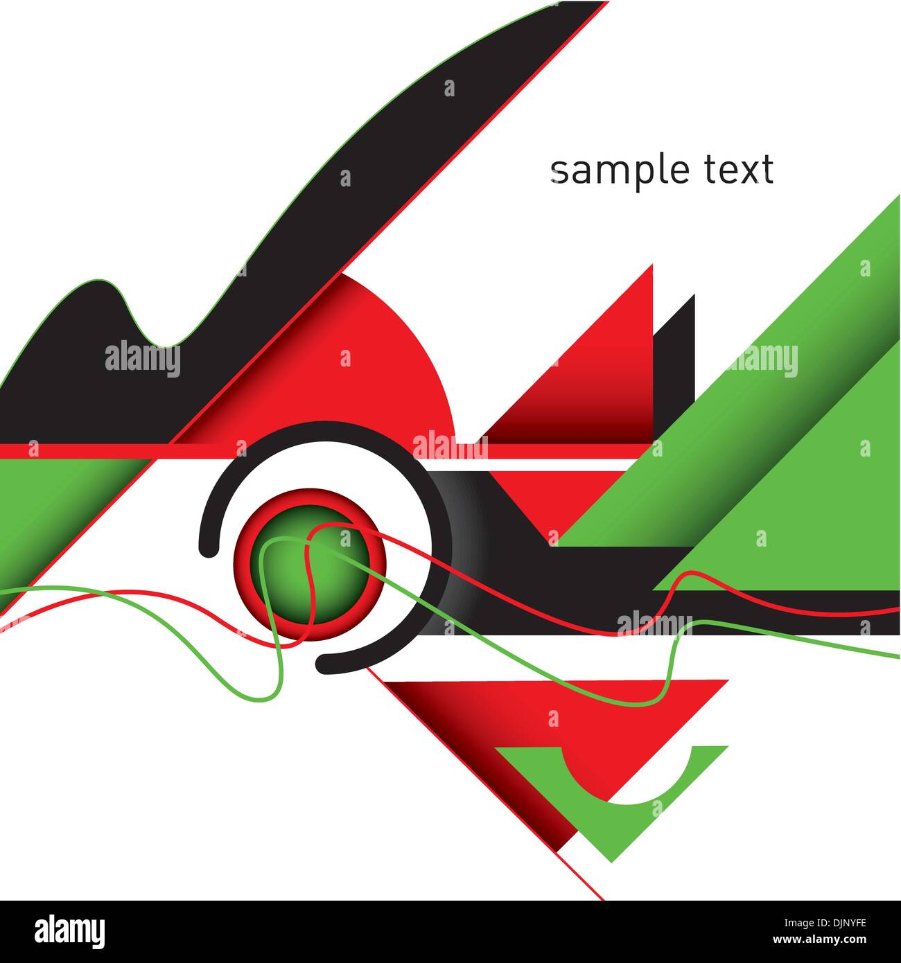Abstract layout with designed shapes Stock Vector Image & Art - Alamy