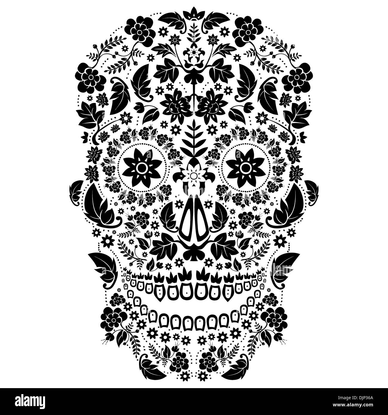 Day of the Dead Sugar Skull Illustration Stock Vector Image Art Alamy