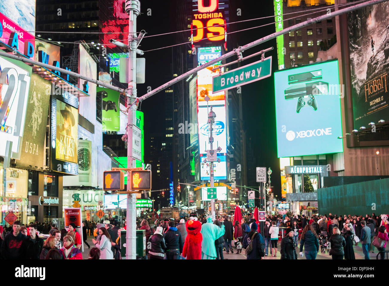 Times Square at Night - New York City 2013 