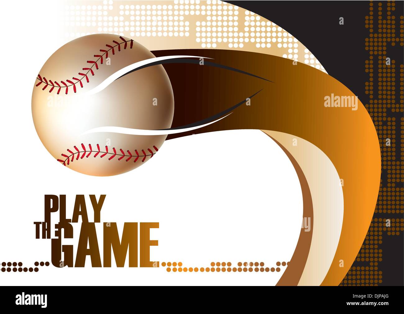 Baseball poster background Stock Vector