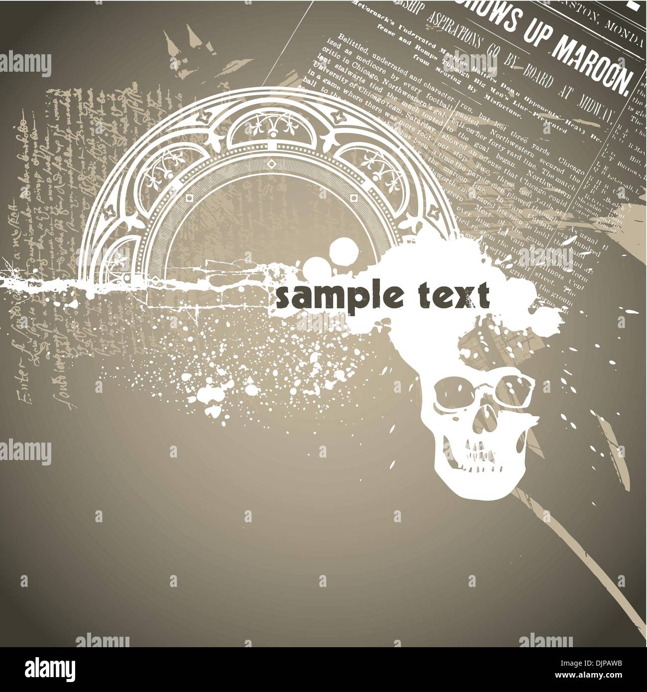 Conceptual designed banner with abstraction Stock Vector