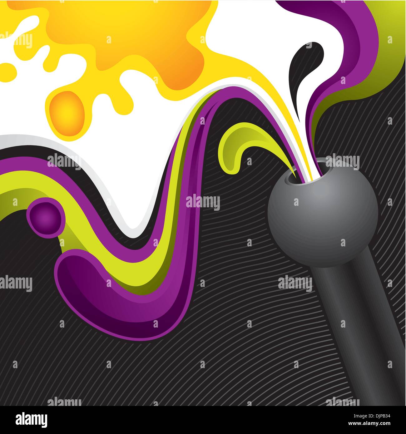 Designed abstract banner with liquid shapes Stock Vector