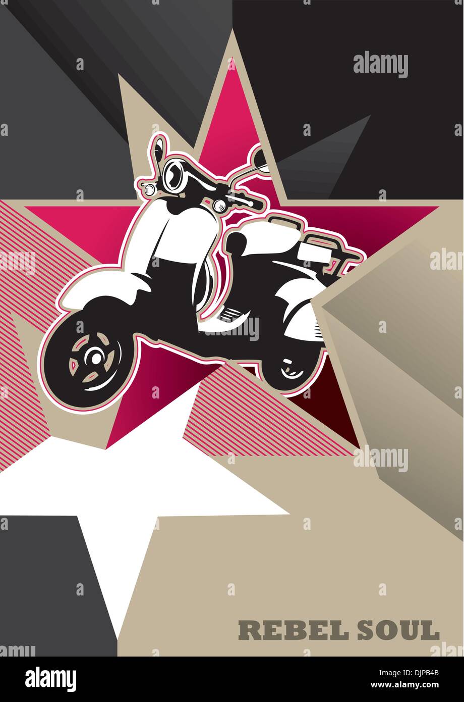 Designed banner with modern abstract graphic elements Stock Vector
