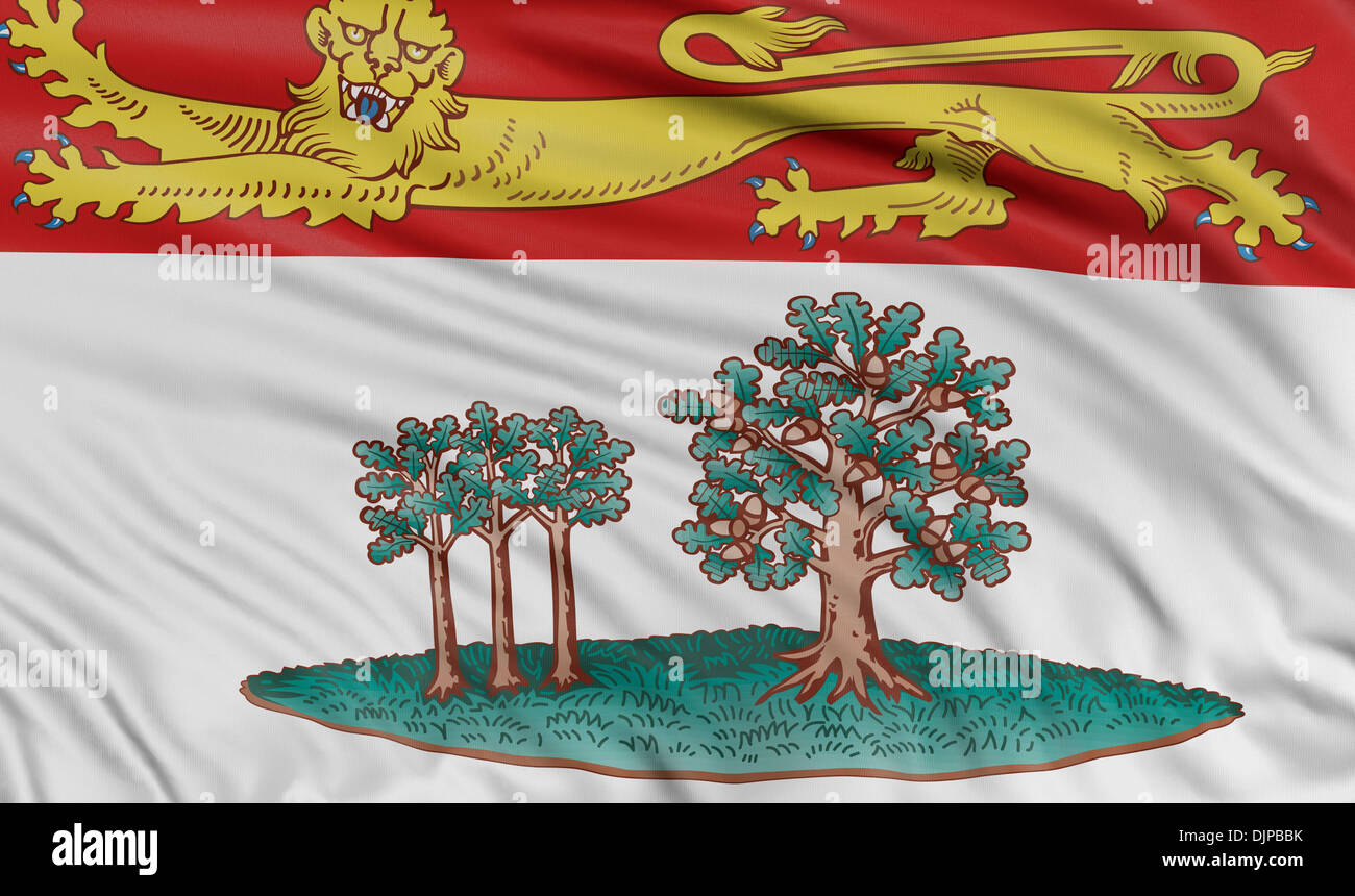 3D Prince Edward Island Flag Stock Photo Alamy
