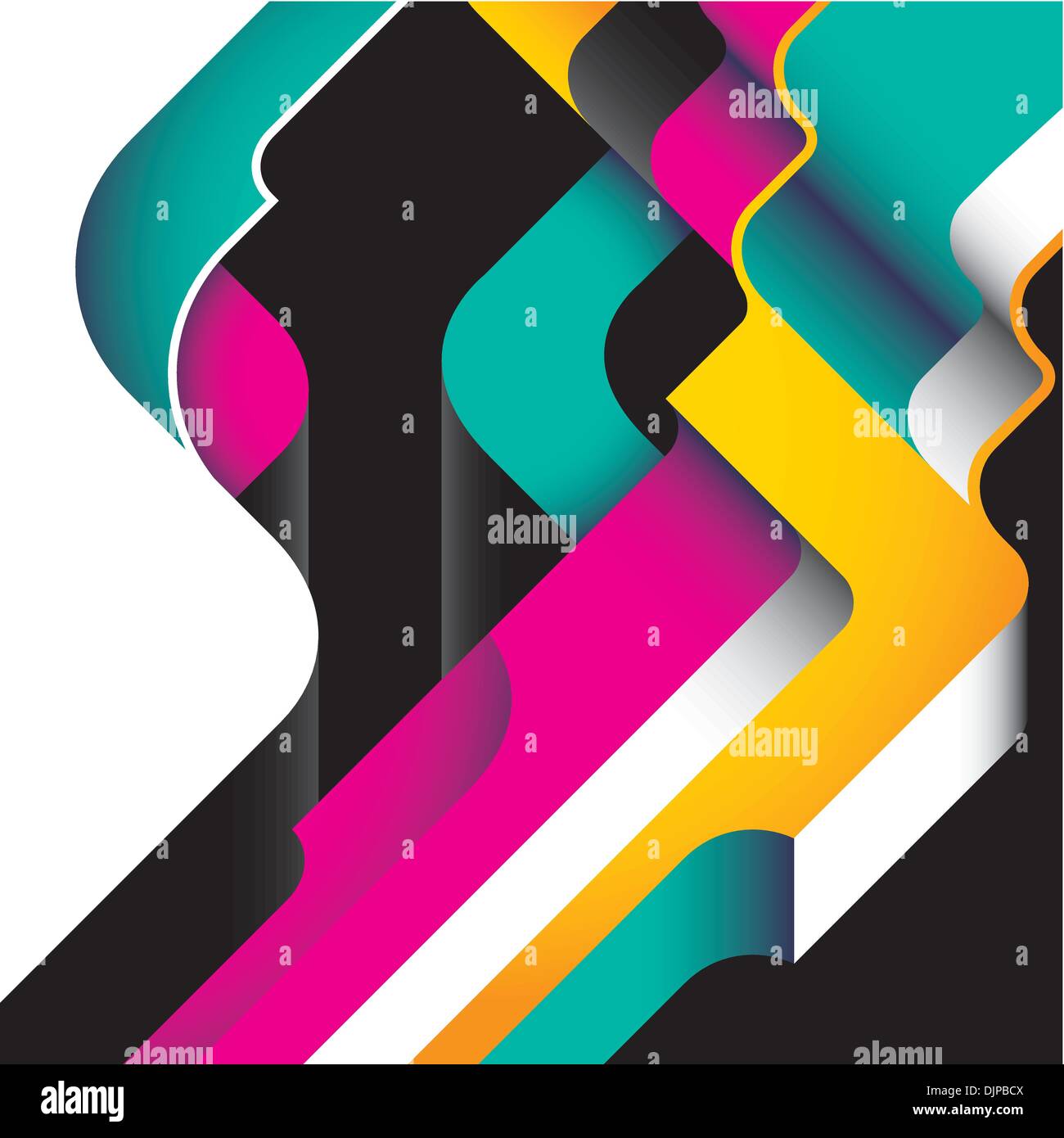 Designed modernistic abstraction in color Stock Vector