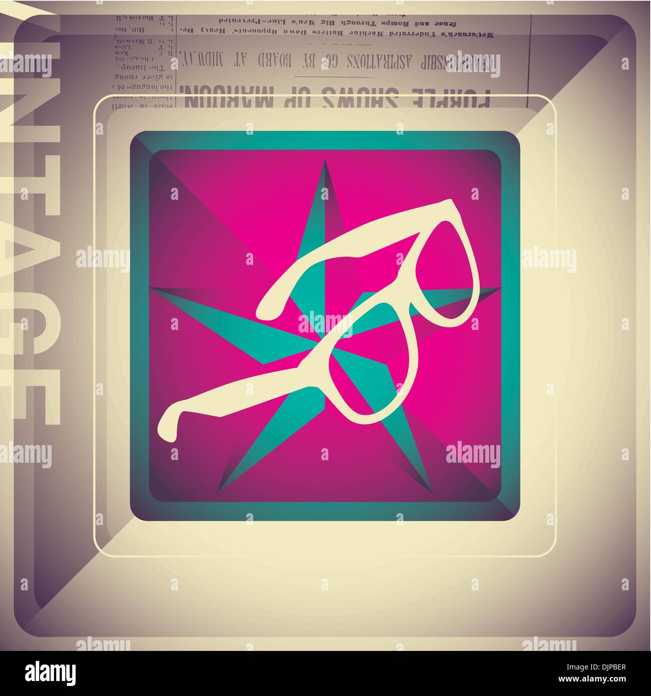 Designed vintage background with glasses Stock Vector Image & Art - Alamy