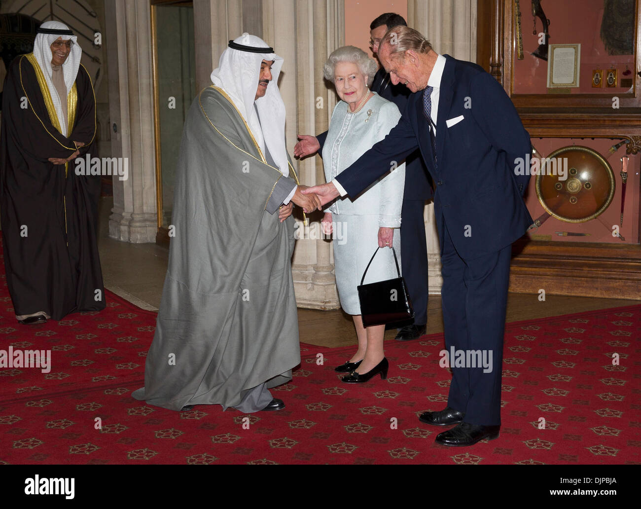 Nasser Mohammed Al-Ahmed Al-Sabah Queen Elizabeth II and Prince Philip ...