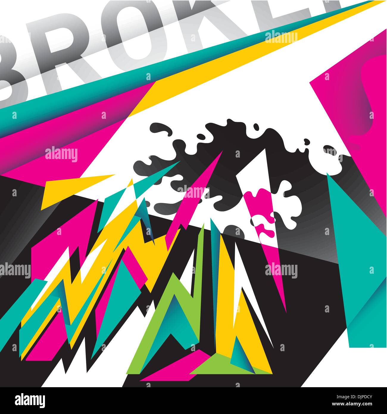 Modish designed abstraction in color Stock Vector