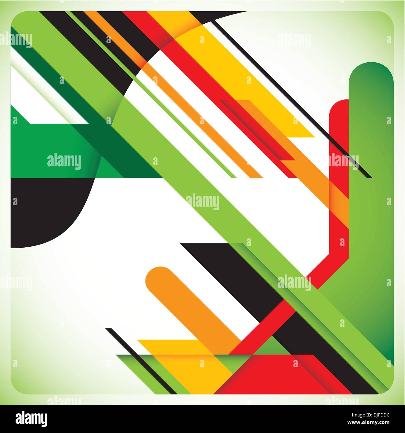 Modish layout with abstraction in color Stock Vector