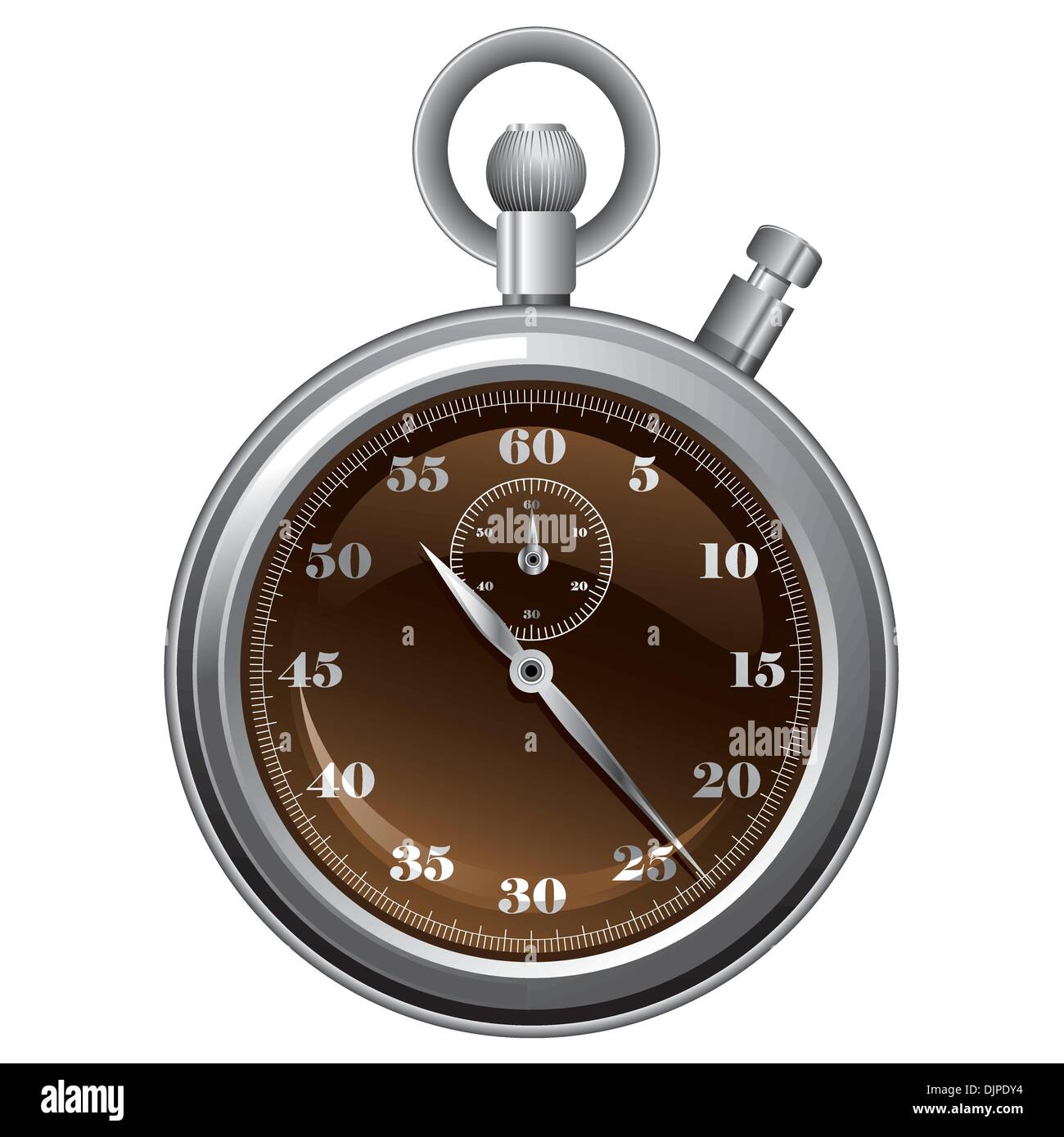 Stop watch isolated Stock Vector