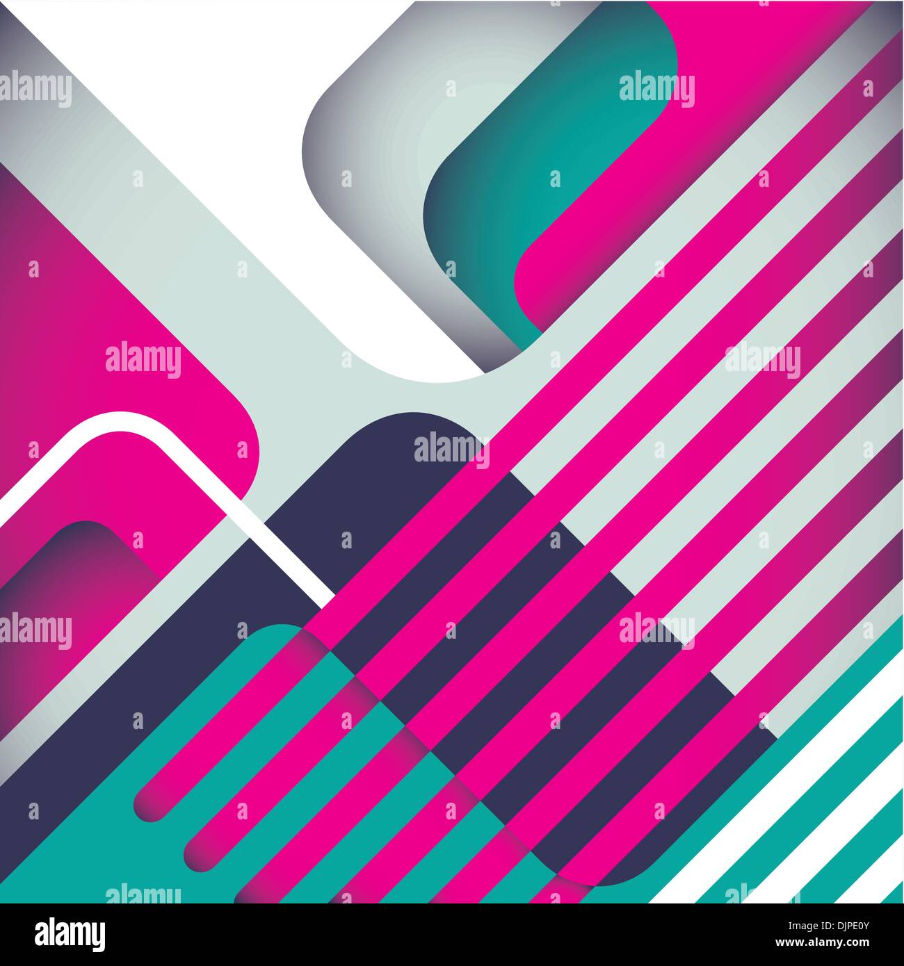 Stylized modern abstraction in color Stock Vector