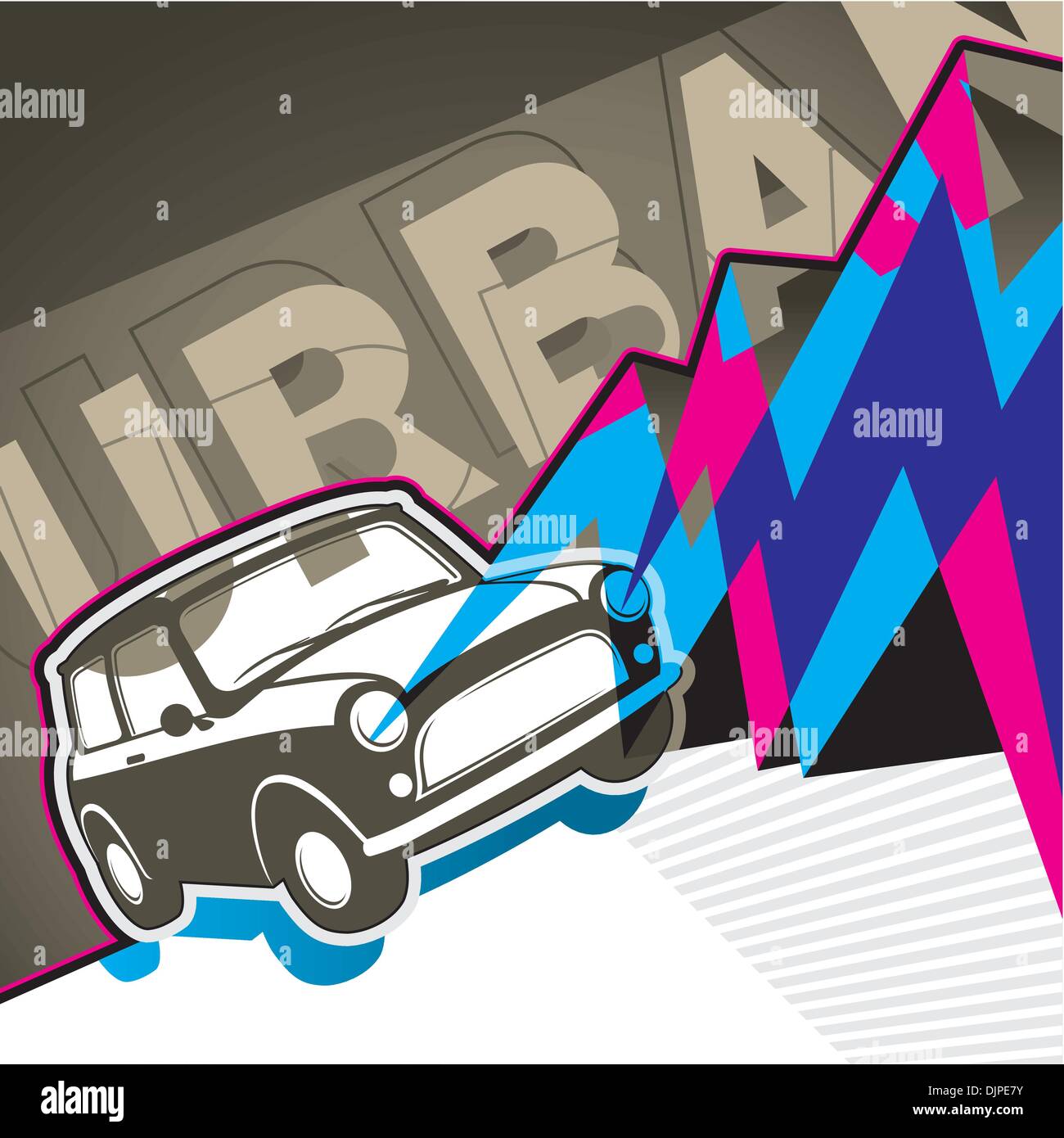 Urban Banner With Artistic Graphic Elements Stock Vector Art