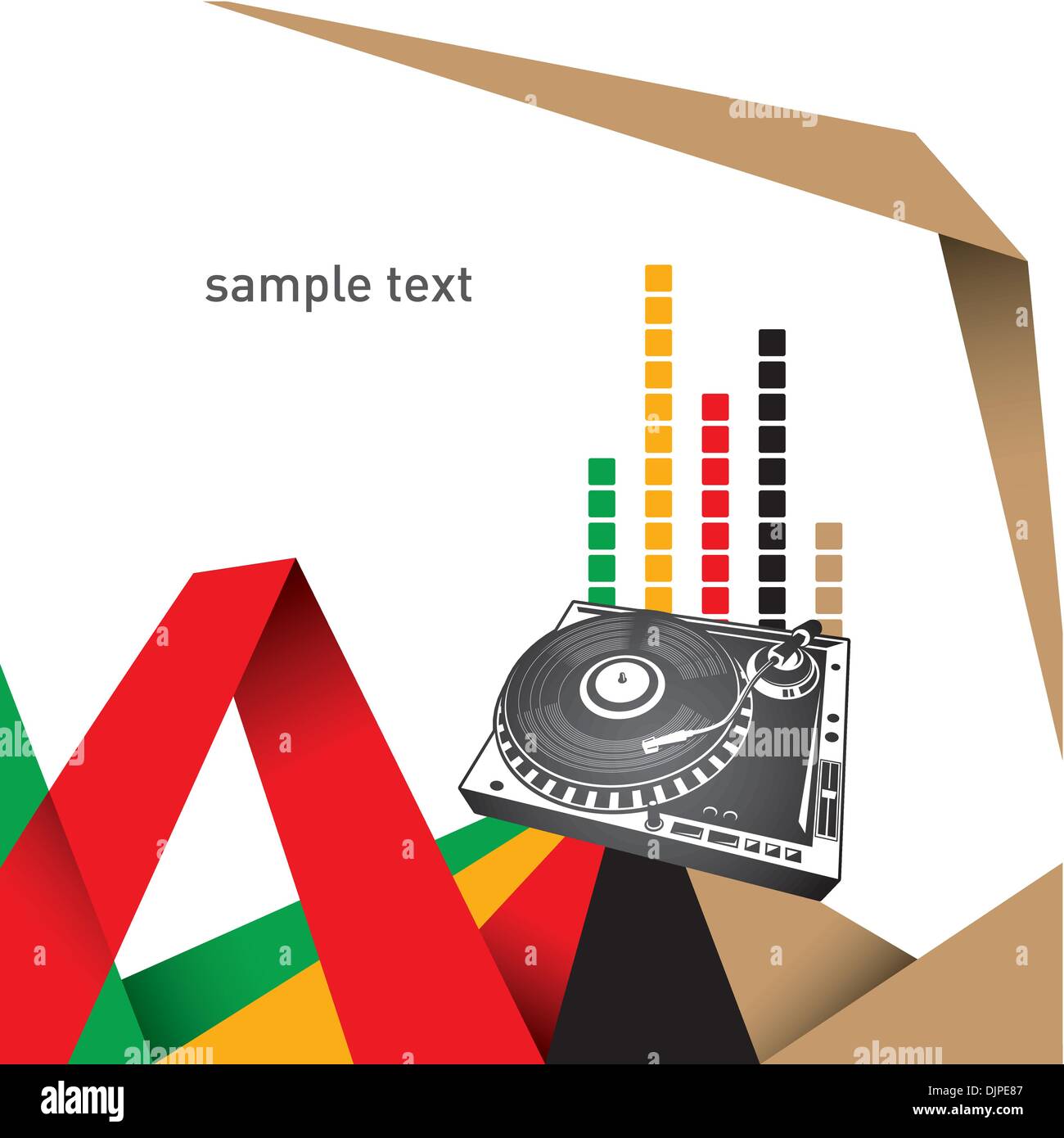 Urban designed layout with turntable Stock Vector