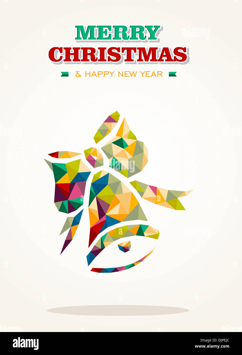 Christmas decorations elements and ornaments. Vector file organized in layers for easy editing. Stock Photo