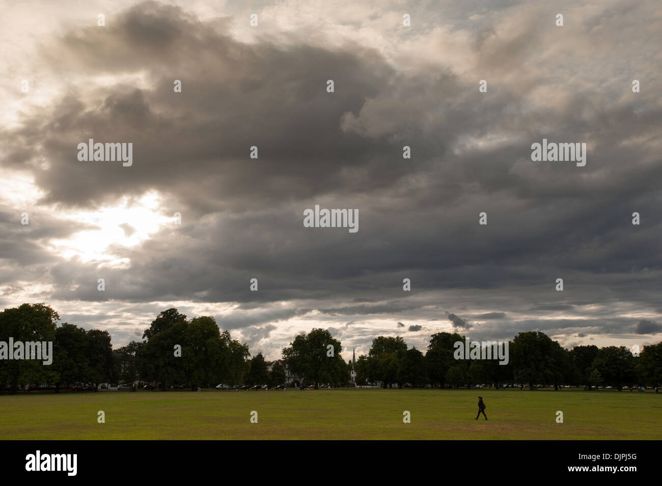 Clouds over Ealing Commom, London, United Kingdom Stock Photo