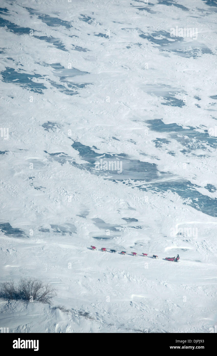 Mar 15, 2010 Shaktoolik, Alaska, USA Iditarod front running musher
