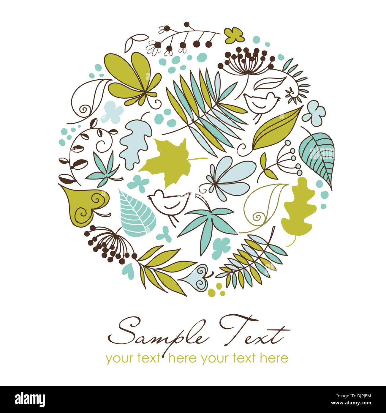 Green leaves background Stock Vector Image & Art - Alamy