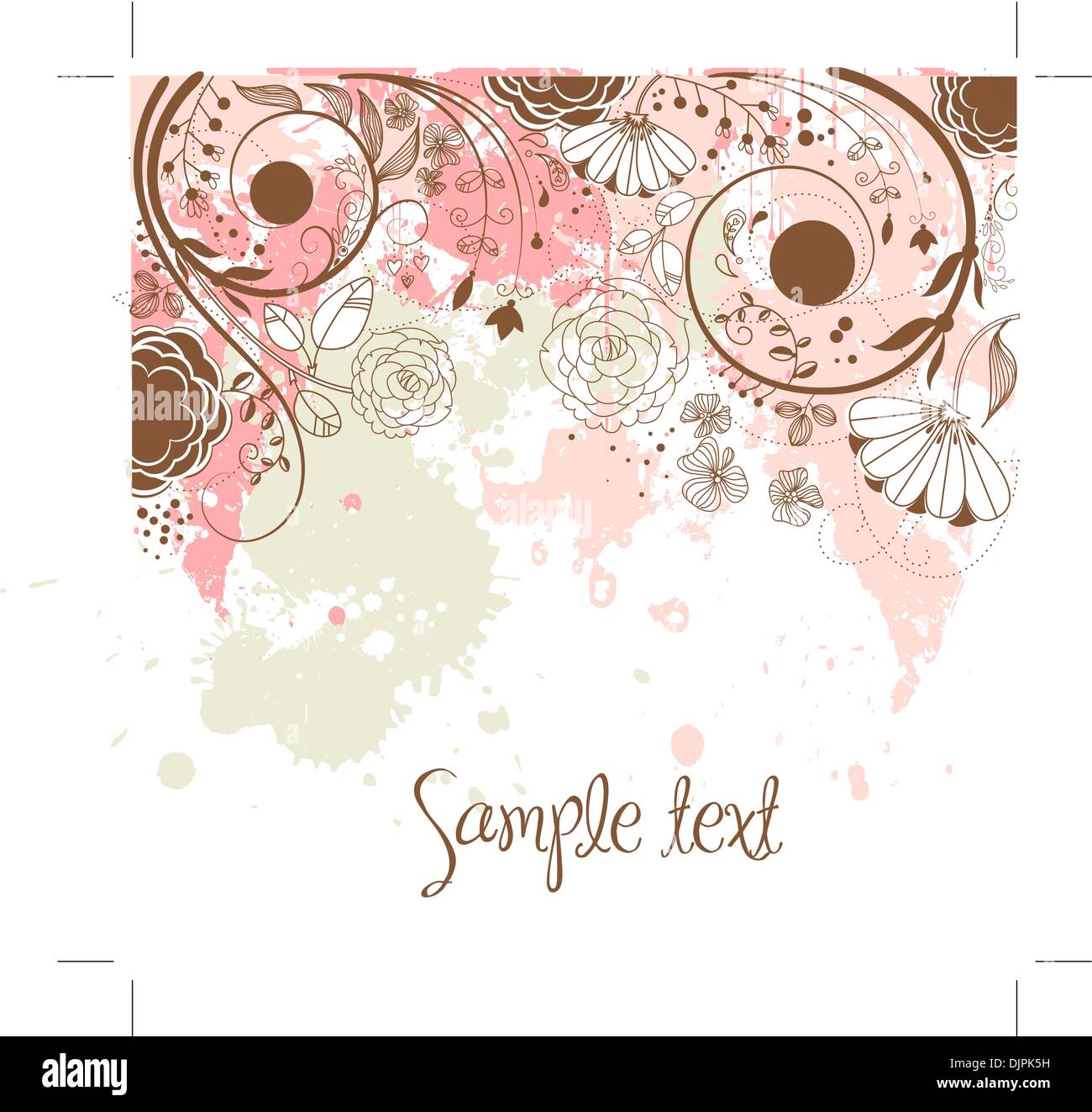Romantic Flower Background Stock Vector Image & Art - Alamy