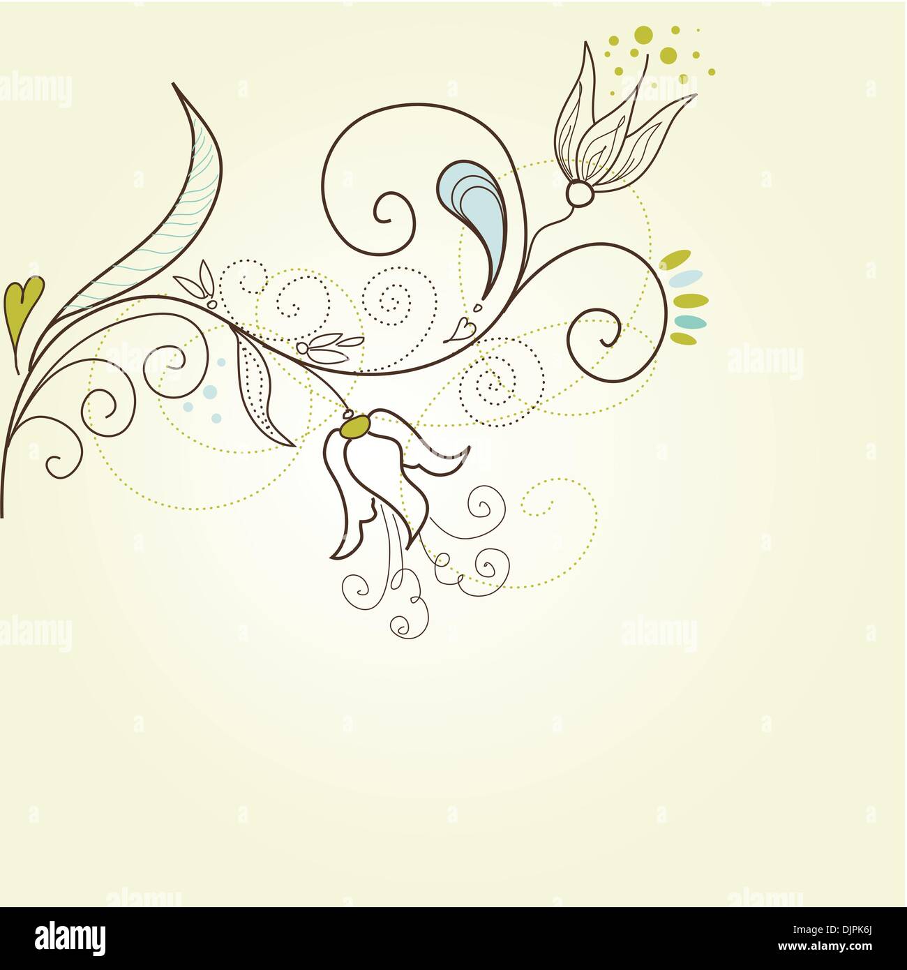 Floral greeting card Stock Vector Image & Art - Alamy