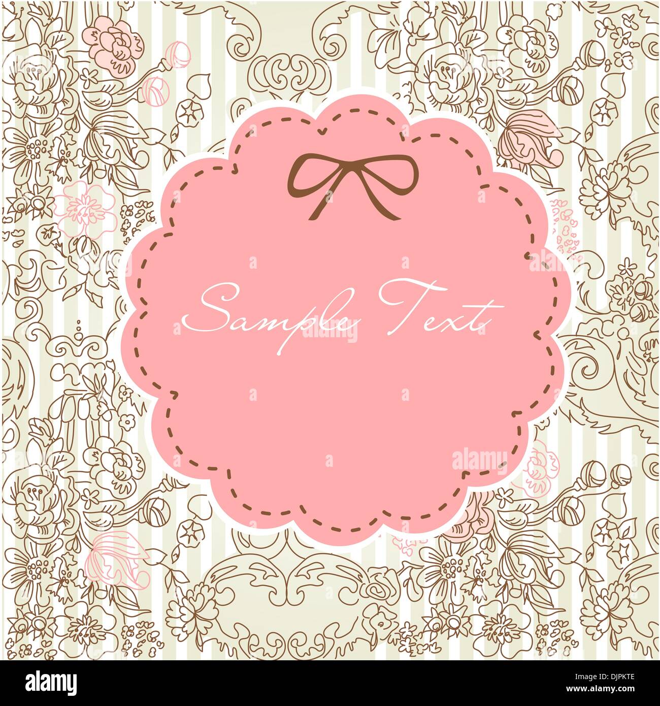 vintage floral card Stock Vector Image & Art - Alamy