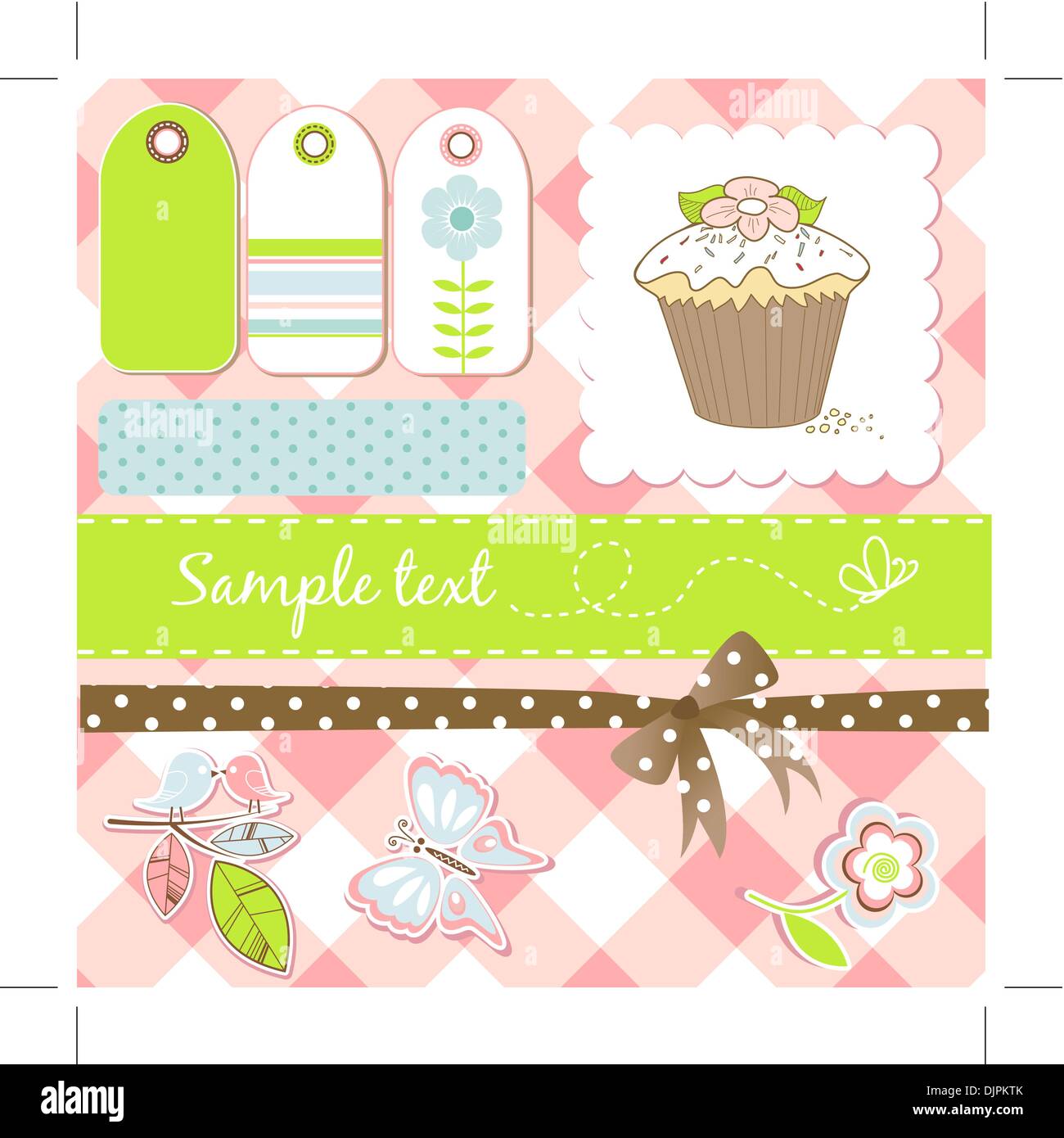 scrapbooking elements Stock Vector