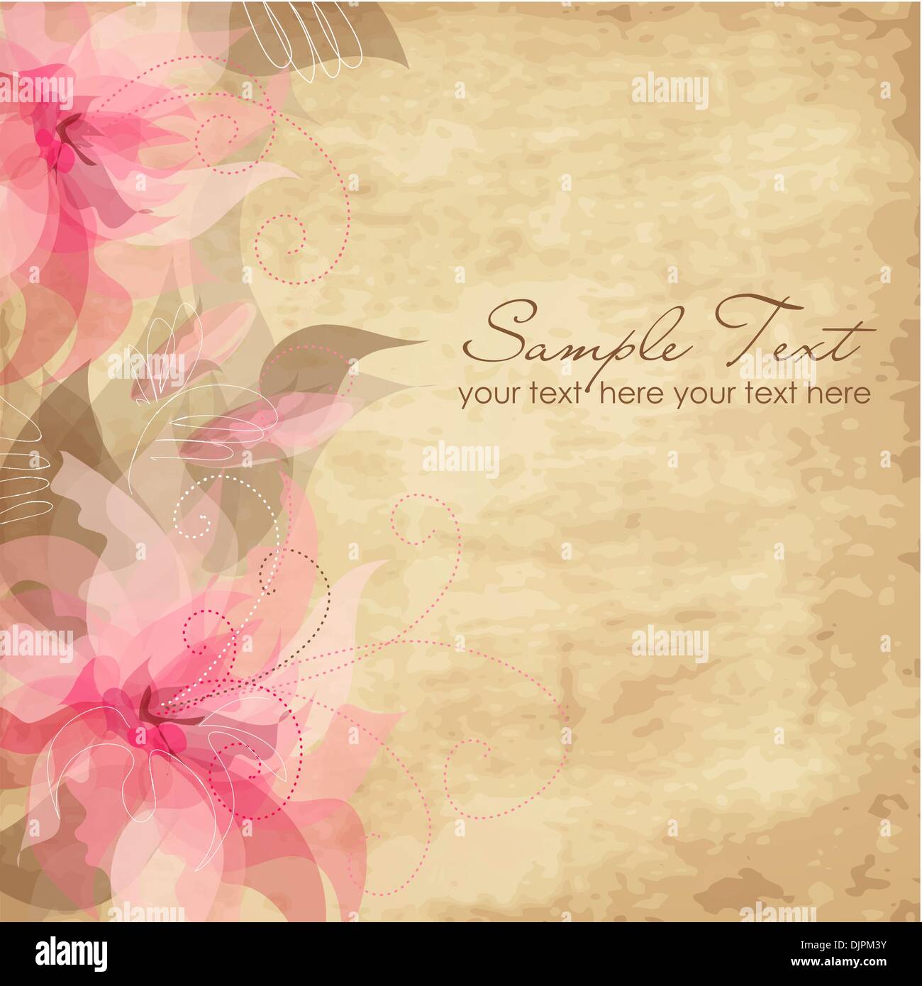 Romantic Flower Background Stock Vector Image & Art - Alamy